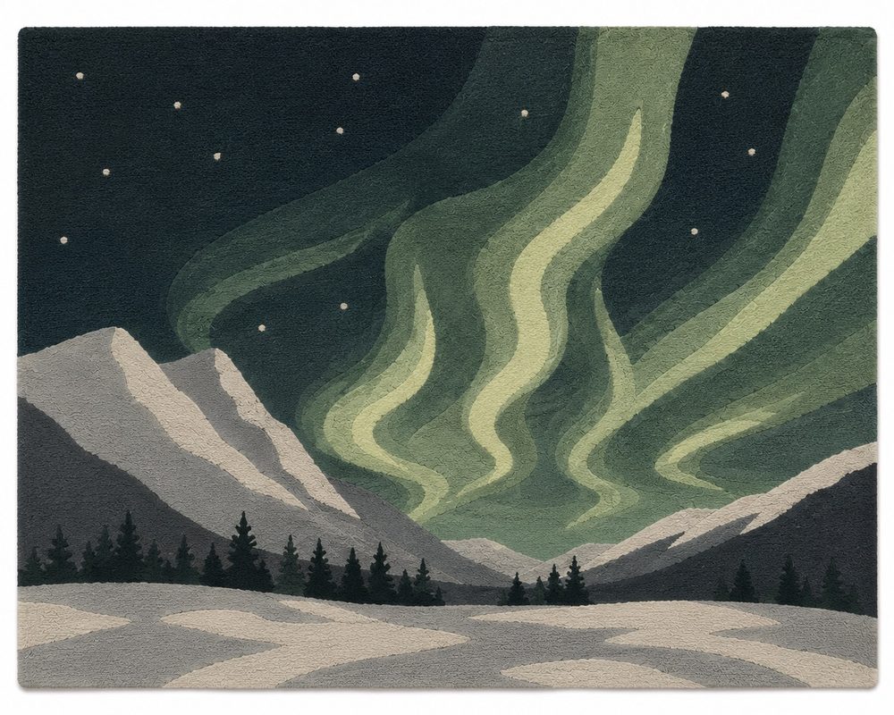Northern Lights rug design